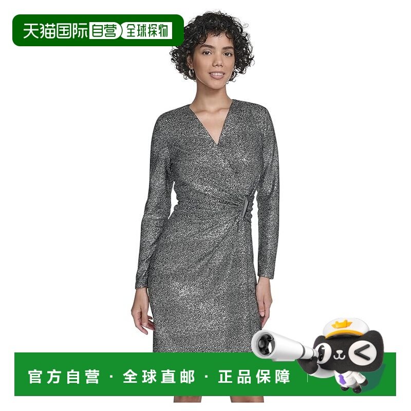 1h可退 香港直邮Calvin Klein 卡尔文 克莱恩 女士 亮片针织横条,女装/女士精品,连衣裙,淘宝优惠券,粉丝福利购,淘宝优惠卷