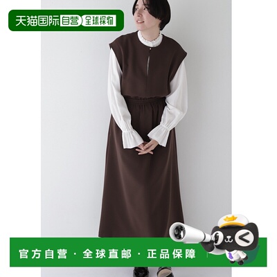 1h可退 日本直邮HUMAN WOMAN 女士Kazumi联名法式无袖连衣裙 0774