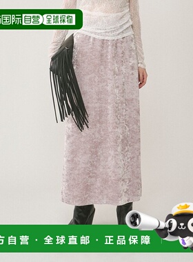 日本直邮GRACE CONTINENTAL 克拉什天鹅绒长裙 GR9467EW016325 裙