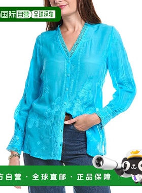 自营johnny was约翰尼是德弗里斯Tunic-蓝色 美国奥莱直发