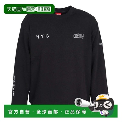 日本直邮ManhattanPortage 男士印花运动衫 MP-M598 黑色 运动上