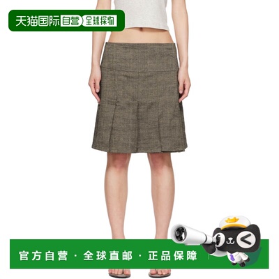 1h可退 香港直邮Our Legacy 女士 棕色 Girdle 短裙 W2264GDHHusk