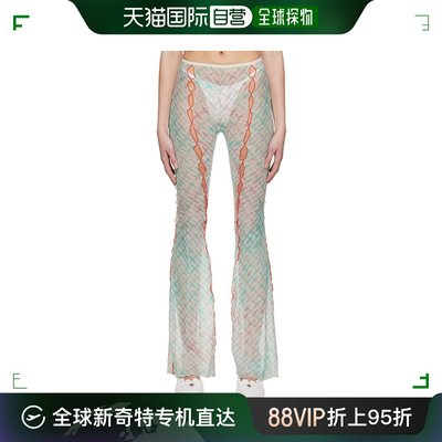 香港直邮潮奢 Rui 女士 蓝色涤纶长裤 RSS22WV02PR
