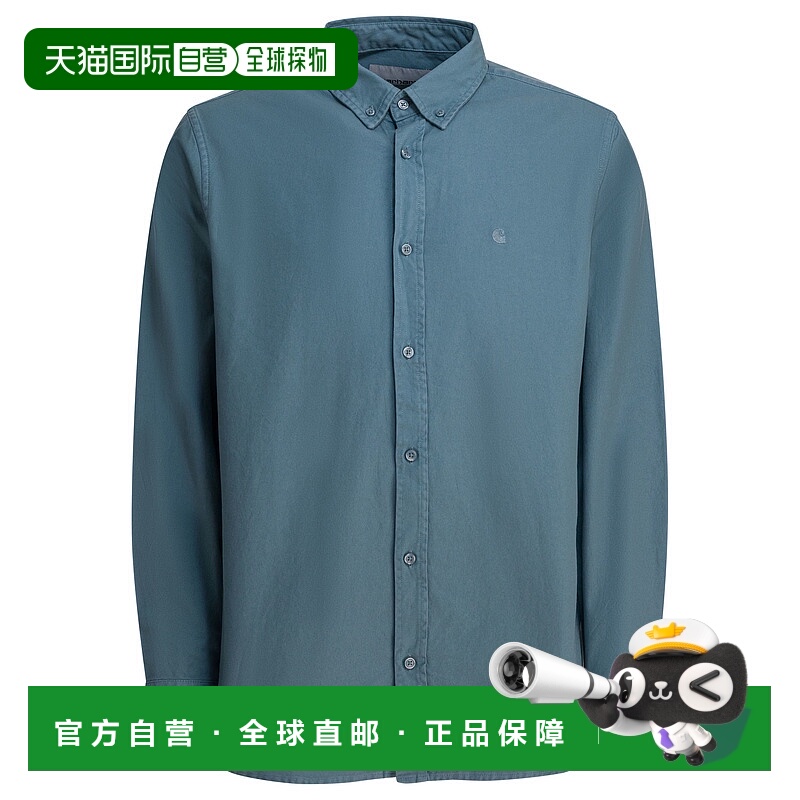 1h可退 香港直邮CARHARTT WIP 男士衬衫 I03023833EXX03BLUE AW20
