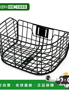 【日本直邮】Panasonic松下自行车前筐黑色结实耐用NCB1853S