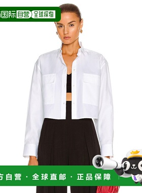 香港直邮Alaia 女士 棉府绸长袖上衣 AA9C0834CT246
