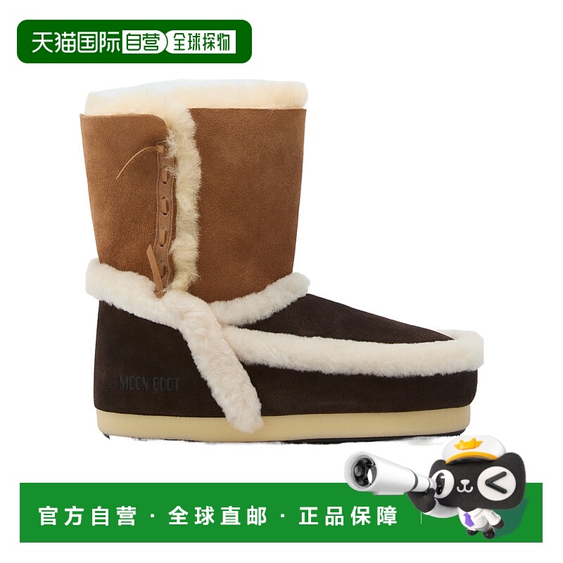 1h可退 香港直邮MOON BOOT 男士雪地靴 1470060MM05 AW2025 棕色