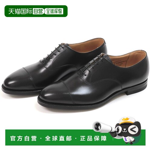 日本直邮Crockett & Jones CONNAUGHT2 直尖头牛津鞋 黑色小牛皮