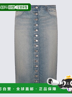 1h可退 COURREGES 女士半身裙 124DJU155DE00167011长裙中长裙