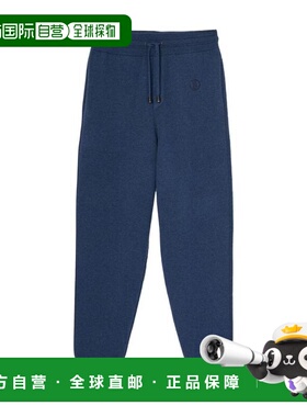 香港直邮BURBERRY 女士休闲裤 80405181 SS2021 蓝色 logo图案羊