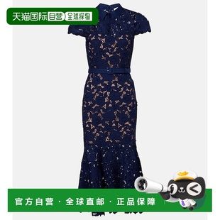 女士 1h可退 Portrait Self 束带蕾丝中长连衣裙 香港直邮潮奢
