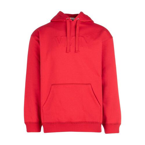 Valentino 红色VLTN标识棉质连帽衫 RV3MF00QTZE