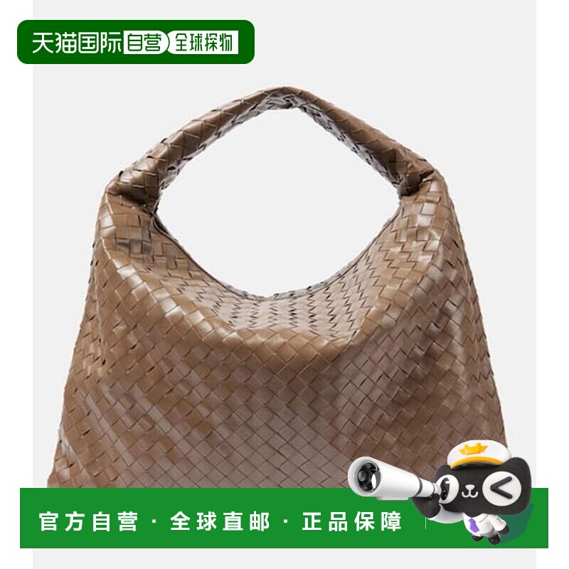 1h可退 香港直邮Bottega Veneta 葆蝶家 女士 Hop 大号编织皮革肩