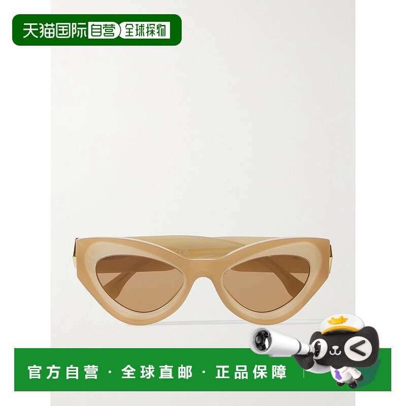 1h可退 香港直邮Fendi 芬迪 女士 FF 钻石猫眼醋纤太阳眼镜 FE401