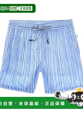 自营 vintage summer复古夏季Ponji Volley泳裤-蓝色 美国奥莱直