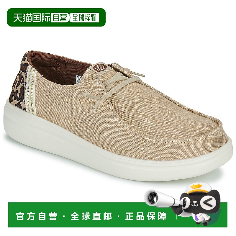 欧洲直邮HEY DUDE  女鞋 春夏2025 一脚蹬板鞋 Wendy Rise Animal