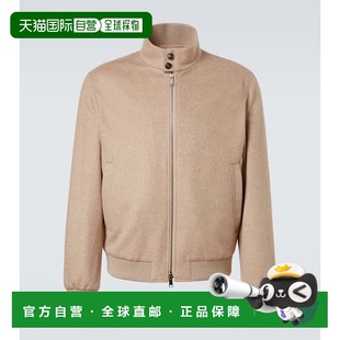 香港直邮Zegna beige米色 杰尼亚 羊绒短夹克 舒适时 男士 1h可退