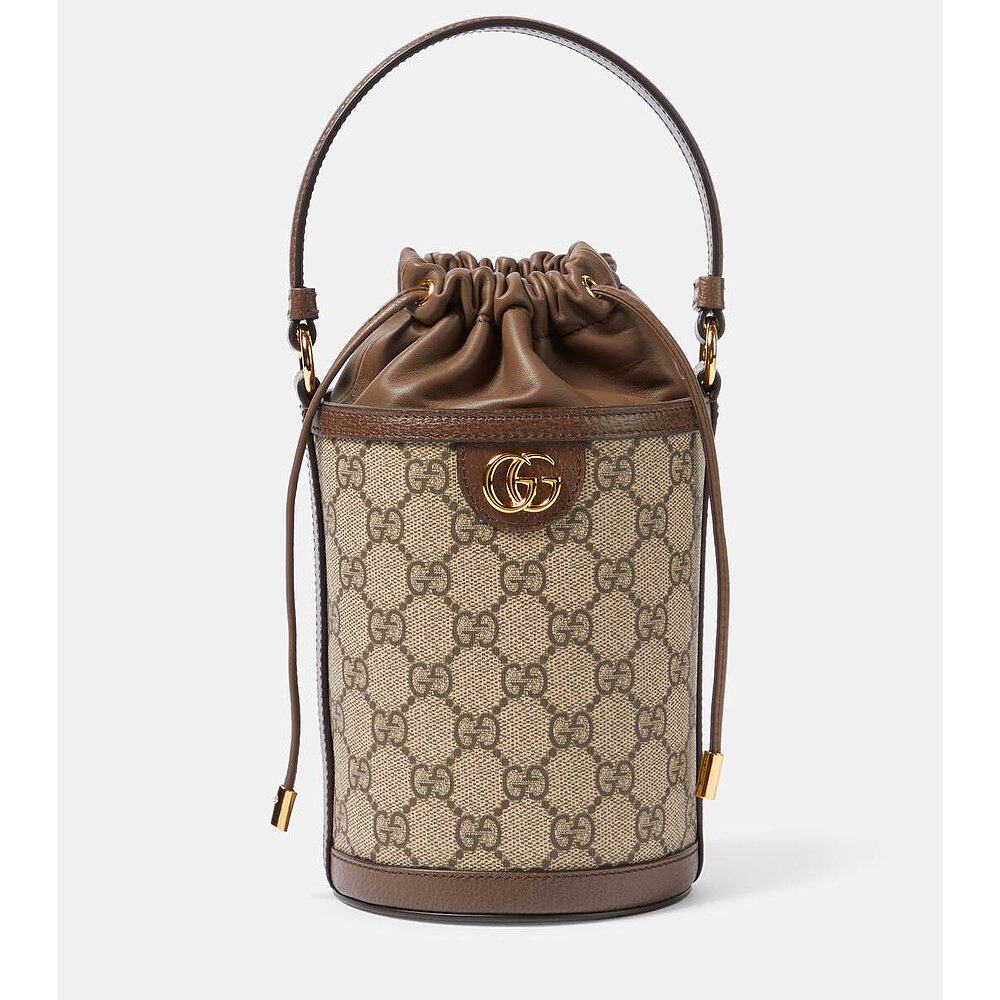 潮奢 gucci 女士ophidia gg mini canvas bucket bag 水桶包