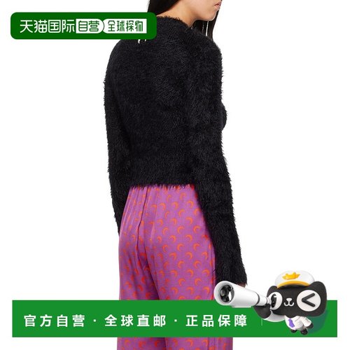 香港直邮Marine Serre 徽标圆领毛衣 WTK037A长袖针织