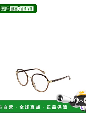 香港直邮Chloe 圆形微标平光镜 FRANKY CH0033O