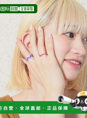 日本直邮BEAMS HEART 女士彩色合金双环戒指套装配饰 43420253960