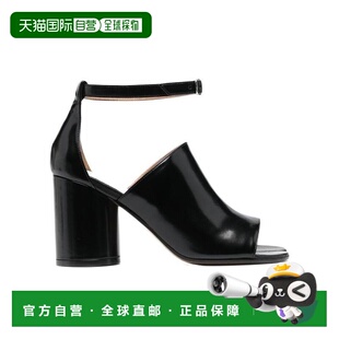 1h可退 香港直邮Maison Margiela 黑色Tabi分趾鞋头高跟凉鞋 S58W