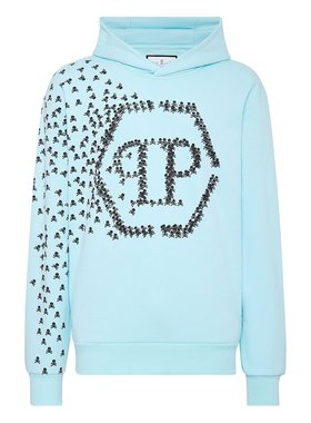 philipp plein【美国奥莱】直发 连帽衫 Skull&Bones - 浅蓝色