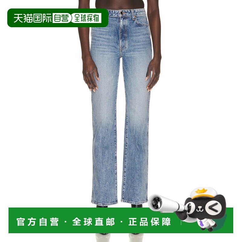 香港直邮KHAITE/Danielle牛仔裤女士直筒裤牛仔长裤图片