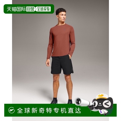 欧洲直邮On昂跑 Performance系列男士黑色再生聚酯纤维二合一跑步