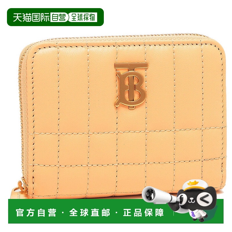 日本直邮 BURBERRY 女士对折拉链钱包[8070451 B6526] 米色博柏利
