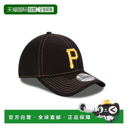 自营 New Era 39THIRTY匹兹堡海盗Neo Stretch帽子-ML-黑色 美国