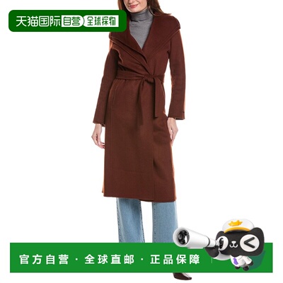 自营Tahari Double Face Wool-Blend Coat - multi 美国奥莱直发