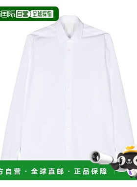 香港直邮GIVENCHY 男士衬衫 BM60ZY14M6100 CO 白色 Cotton shirt