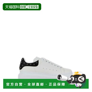 1h可退 香港直邮mcqueen 亚历山大 麦昆 女士 白色黑色皮质鞋跟运