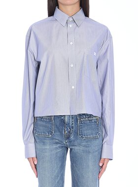 CELINE 女士衬衫 2C837830W01NQ 浅蓝色 长袖衬衫