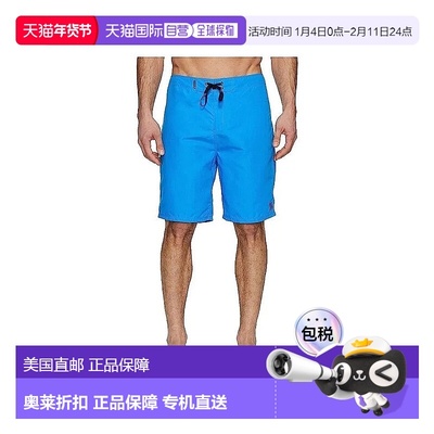 自营Hurley One And Only 2.0 Boardshorts Men's Blue Drawstrin