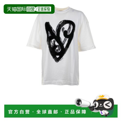 香港直邮ACNE STUDIOS 男士T恤 CL0344183 AW2025 白色 短袖T恤