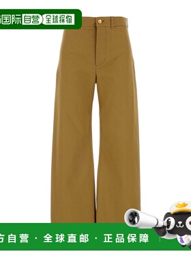 香港直邮Chloe 腰带袢休闲裤 CH24APA04043阔腿裤直筒裤西装裤