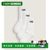 日本直邮VANS 3双装 男女同款 1h可退 经典 中筒袜 太口罗纹设计
