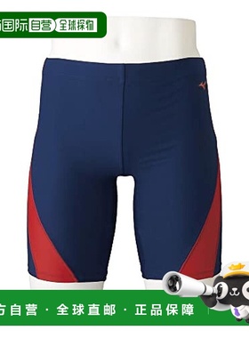 【日本直邮】Mizuno美津浓男式泳裤S藏青/红色 N2JB2104短裤