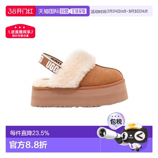 香港直邮UGG Funkette女士厚底鞋包头拖鞋防滑加绒保暖1113474