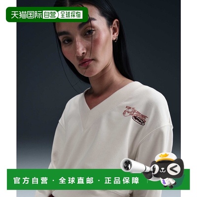 韩国直邮NIKE 女士女装T恤HV4857-030 W NSW PHNX FLC CROP VNECK