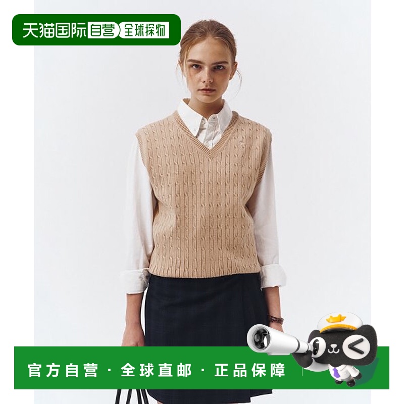 韩国直邮Dunst2023秋冬新品中性风经典女款背心UDSW3A101I2尼龙