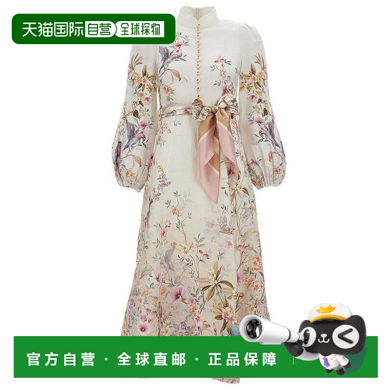 香港直邮ZIMMERMANN 女士 Rebellion 羈扣中長洋裝 9143DC261C