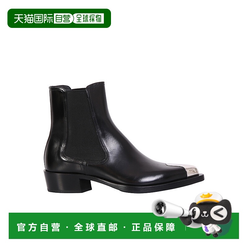 1h可退 香港直邮ALEXANDER MCQUEEN 女士靴子 718854WHSWE1081BLA