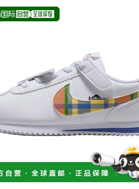 香港直邮耐克Nike Cortez  舒适百搭耐磨低帮儿童休闲鞋白色儿童