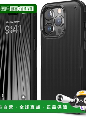 【日本直邮】elago iPhone14Pro硅胶壳 防摔抗震简约黑色BUCKLER