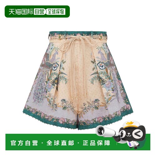 1h可退 香港直邮ZIMMERMANN 女士短裤 8632ASS262CSCFL AW2026 卡