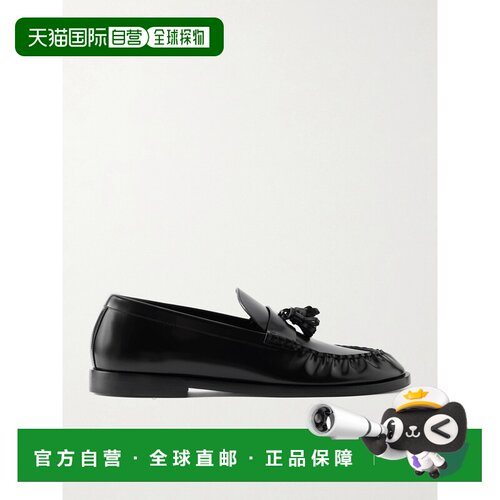 香港直邮The Row 男士 亮面皮质乐福鞋 black黑色【付后1h可退】