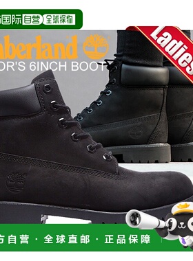 日本直邮TIMBERLAND添柏岚女战术靴JUNIOR'S6英寸靴子黑色12907